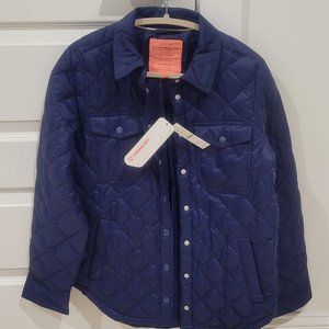 J Crew NWT Womens Blue Signature Puffer Coat size small